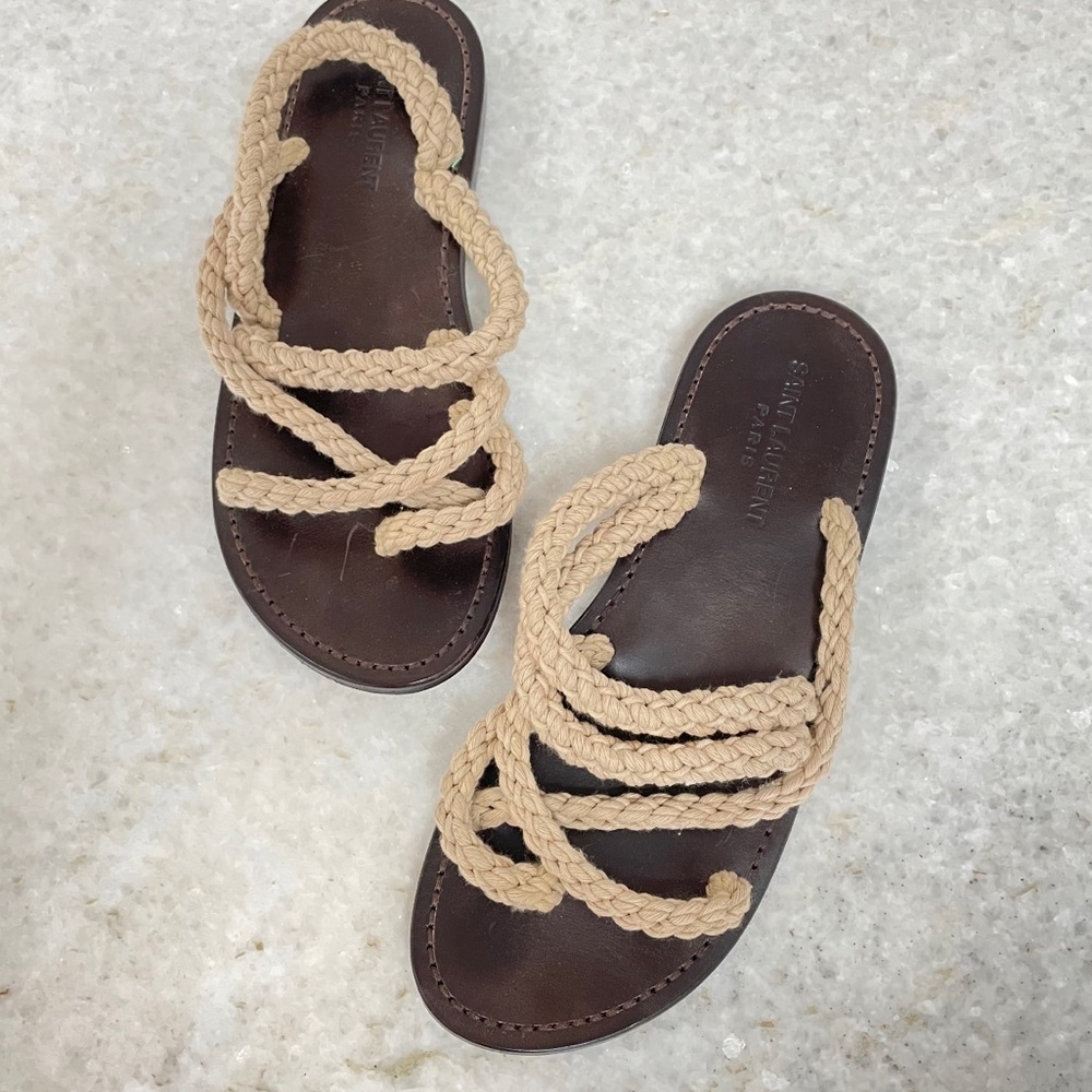 Saint laurent Jude sandals Rope Shoes 39 ✨